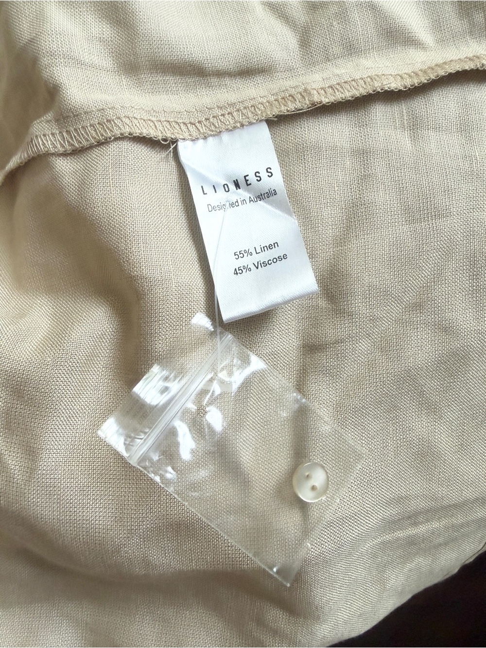 NWT Lioness Revolve XS Heart Shaped linen blend Maxi dress in Deep Wheat - Picture 6 of 6